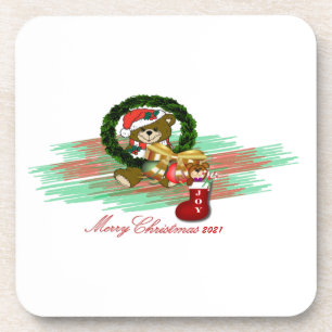 Papais noeis JOY Sock Natal 2021 porta copos de pl
