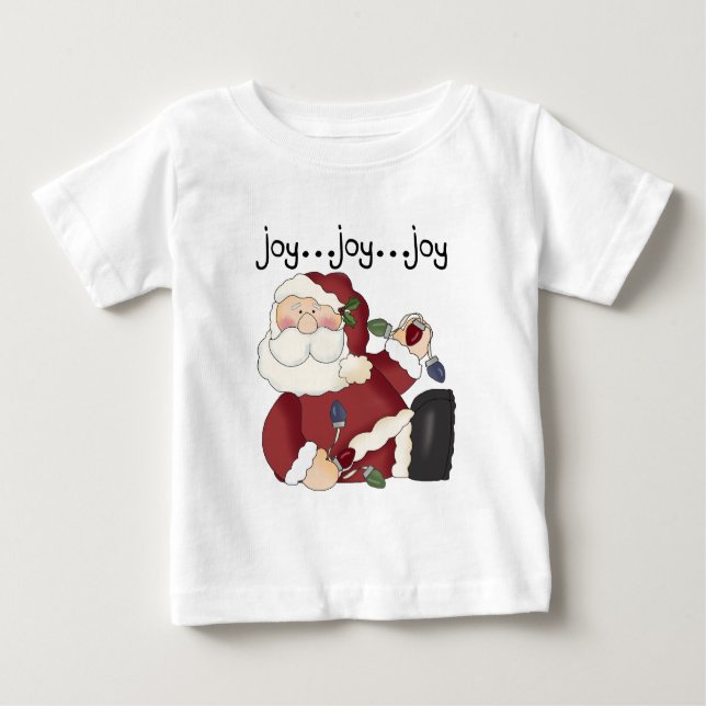 Papais noeis Joy T-shirts e presentes (Frente)