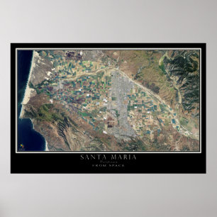 Papais noeis Maria California - Mapa do Poster por