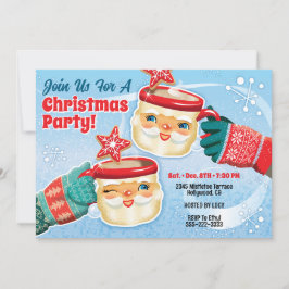 Papais noeis Mugs Convite de festas de Natal