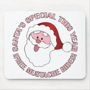 Papais noeis Mustache Rides mousepad