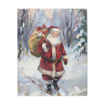 Papais noeis na Floresta de Neve