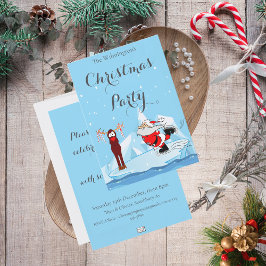 Papais noeis não podem Skate Convite de festas de