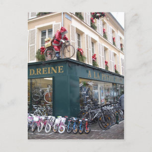 Papais noeis no Cartão de Natal de Bike