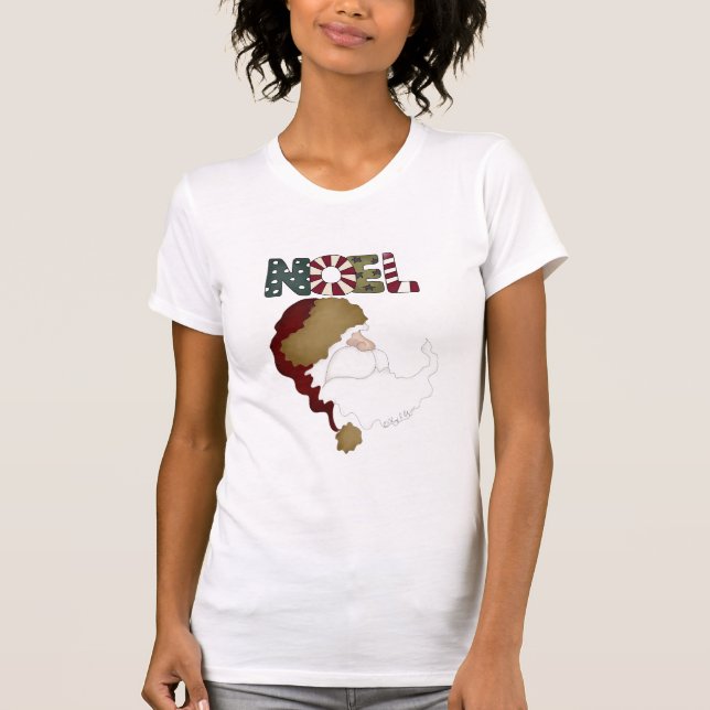 Papais noeis Noel Holiday T-shirts e presentes (Frente)