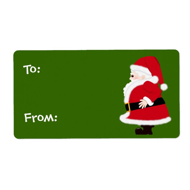 Papais noeis Nomes de etiqueta de Natal (Frente)