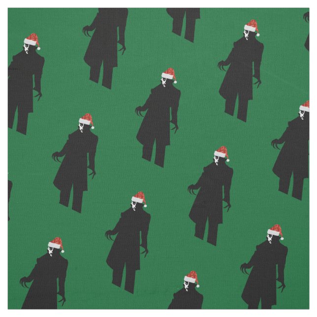 papais noeis nosferatu xmas tecido de natal (Modelo)