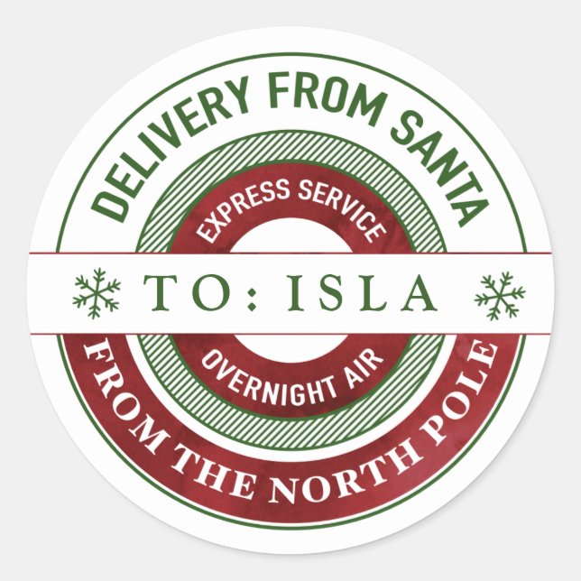 Papais noeis personalizados com adesivos para pres (Frente)