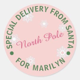 Papais noeis personalizados com adesivos para pres