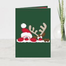 Papais noeis personalizados e Cartão de Natal para
