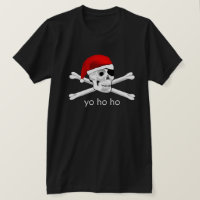 Papais noeis Piratas Yo Ho Mens Camisa