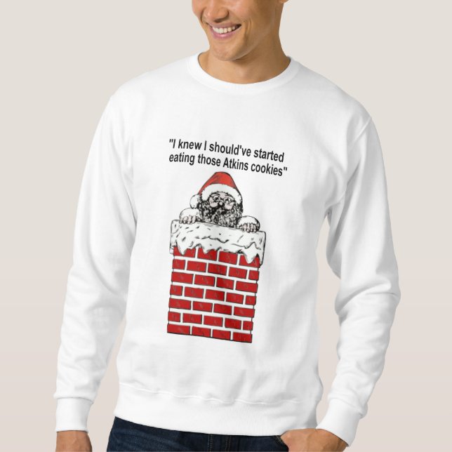 Papais noeis Presos Numa Camisa De Chaminé (Frente)