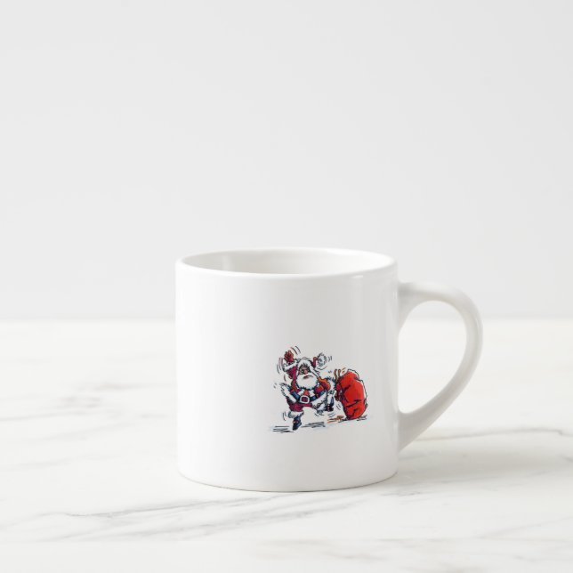 Papais noeis raivosos espresso caneca esquerda (Direita)