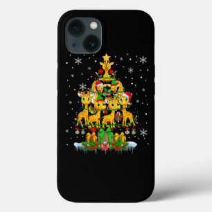 Papais noeis Reindeer Elf Girafas Palavras De Árvo