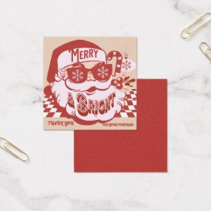 Papais noeis Retro Feliz Natal Brilhante Obrigado