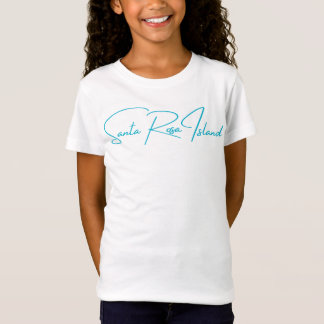 Papais noeis Rosa Island Girls Jersey T-shirt aqua