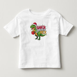 Papais noeis saurus-rex camisa de natal alegre