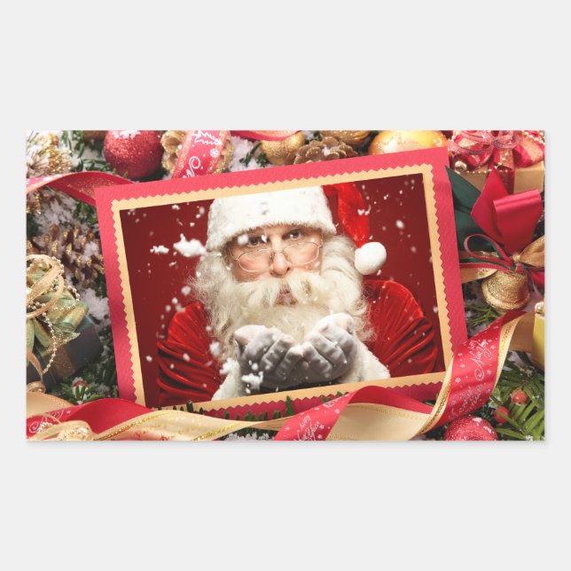 Papais noeis / SEUS adesivos de Feriado personaliz (Frente)