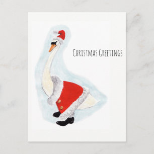 Papais noeis Swan: Cartões de natal