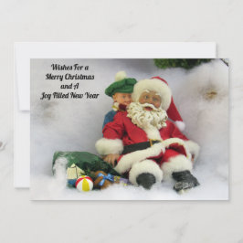 Papais noeis Tocam - Cartão de Natal Plano