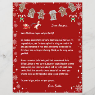 Papais noeis - Unicorn Flocos de neve Doce Flocos 