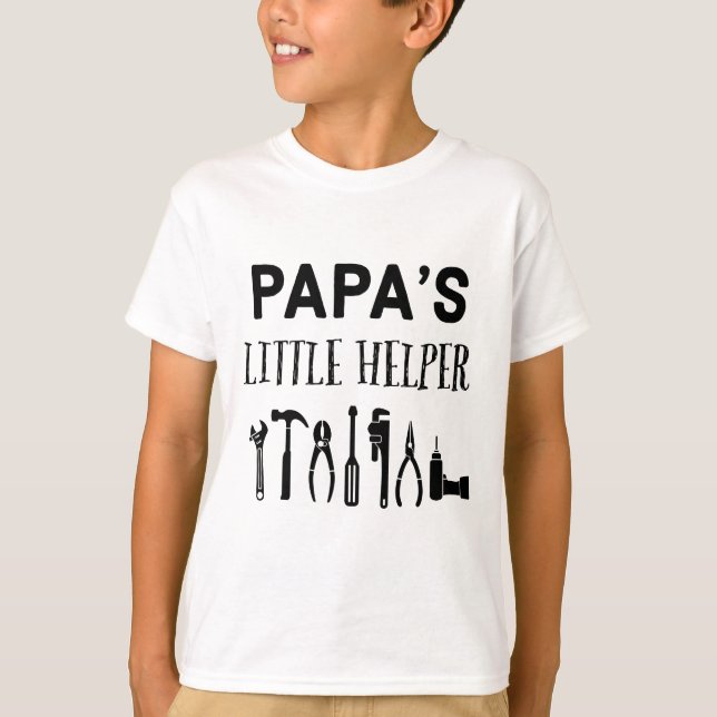 Papas Pequeno Auxiliar T-Shirt (Frente)
