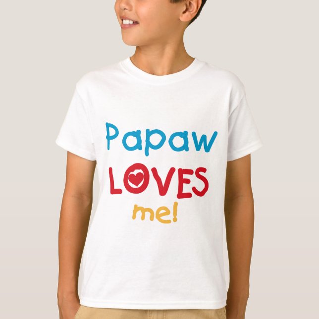 Papaw me ama T-shirts e presentes (Frente)