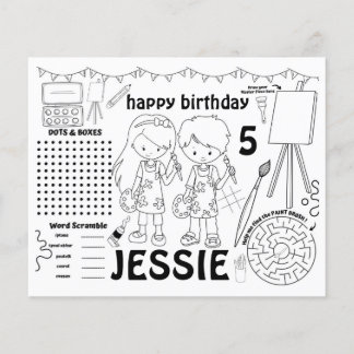 Papéis de arte, atividades artísticas e folhas de