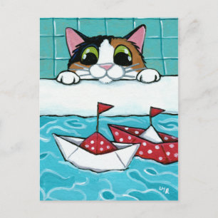 Papéis de velas - Cartão postal de arte Calico C