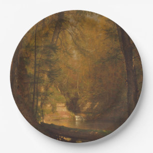 Papel A Piscina da Truta (1870) Obra de Arte - Prato de