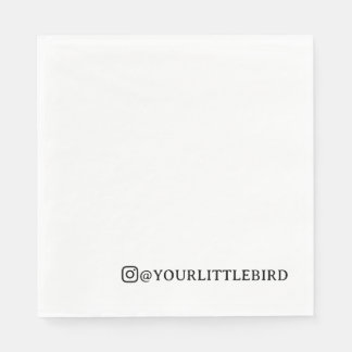 Papel Alça do Instagram Design Minimalista de Guardanapo