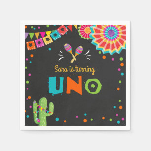 Papel Aniversário mexicano da ONU dos guardanapo de