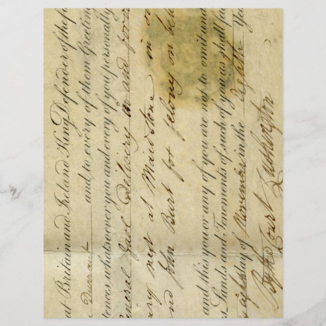 Papel antigo esmerilado Ephemera (Frente)