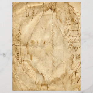 Papel Antiquado de Recorte de Escritura em Pergami