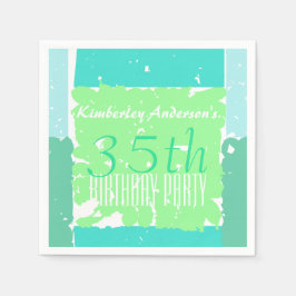 Papel Aqua Mint Green Batik, guardanapo de 35 anos