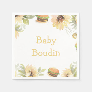 Papel Arma nos Burgueiros de Forno no Guardanapo de Gril