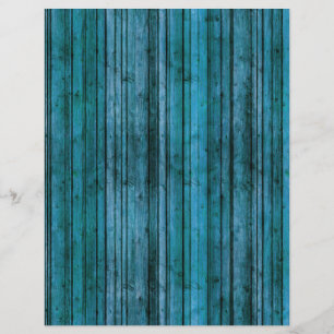 Papel Artesanato de Madeira Azul Rústico