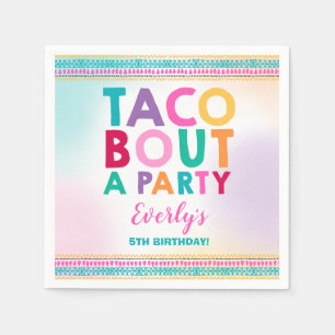Papel Ataque do Taco do guardanapo da festa de