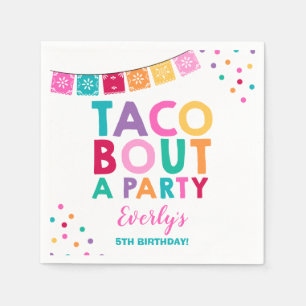 Papel Ataque do Taco do guardanapo da festa de