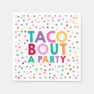 Papel Ataque do Taco do guardanapo da festa de