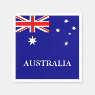 Papel Bandeira do guardanapo do cocktail de Austrália