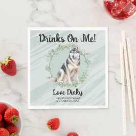 Papel Bebidas Por Minha Conta! Guardanapo de Cachorro Si
