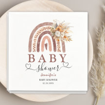 Boho Arco-íris | Guardanapo de Chá de Bebê Neutro