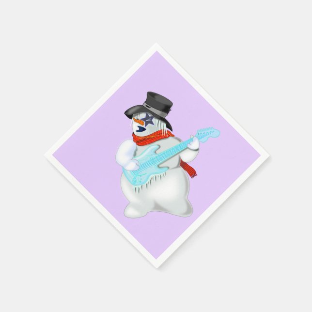 Papel Boneco de Neve com Guardanapo de Natal Engraçado d (Canto)