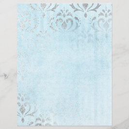 Papel bonito para prata e papel de prancheta azul