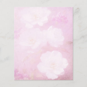 Papel branco e cor-de-rosa