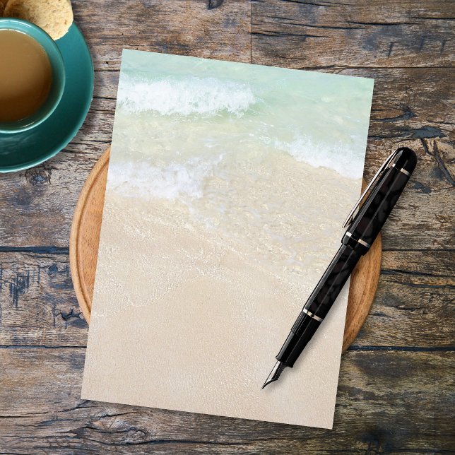 Papel Branco Imprimível com Praias do Oceano Tropi (Criador carregado)