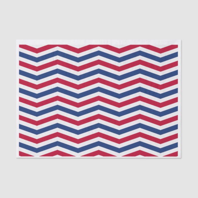 Papel branco vermelho e azul (Frente )