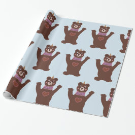 Papel brilhante Bear Presente de Bear Bear