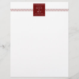 Papel Carta de Natal de Amor e Alegria